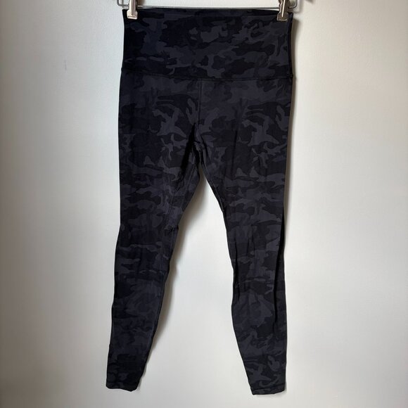 Lululemon Align Pant *Full Length 28" Incognito Camo Multi Grey Women's 8 - Picture 5 of 9